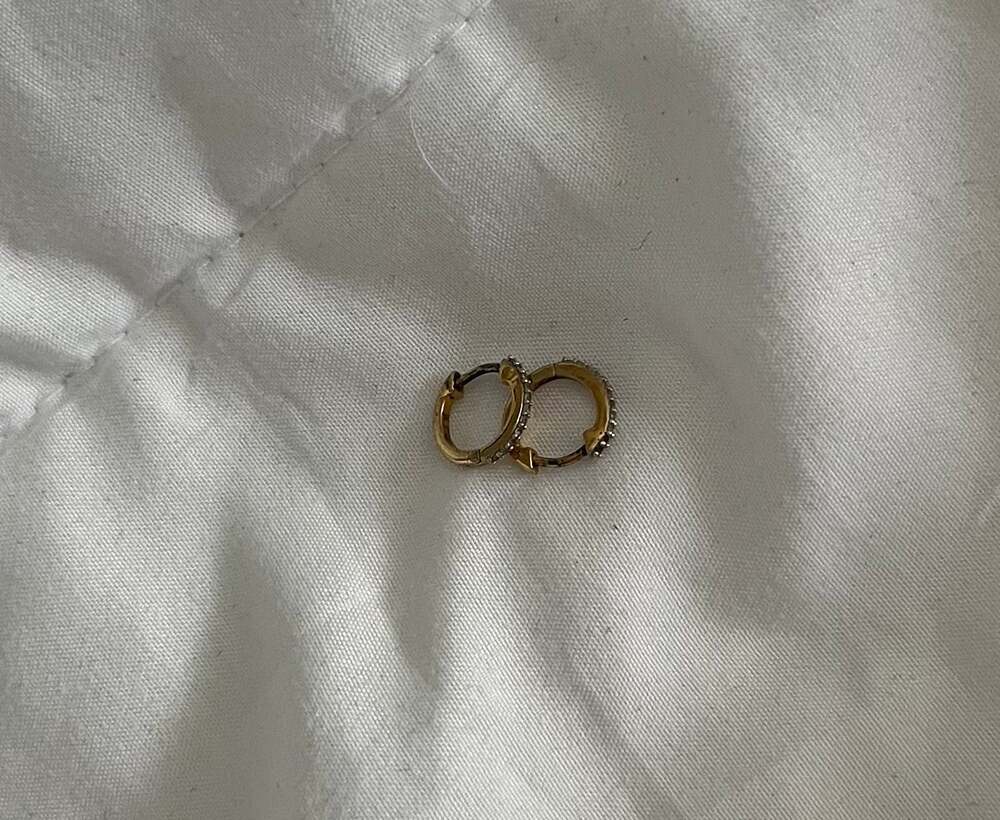 Mini Hoop Earrings in Gold